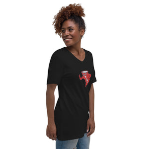 CHS Tornado Mascot - Unisex Short Sleeve V-Neck T-Shirt