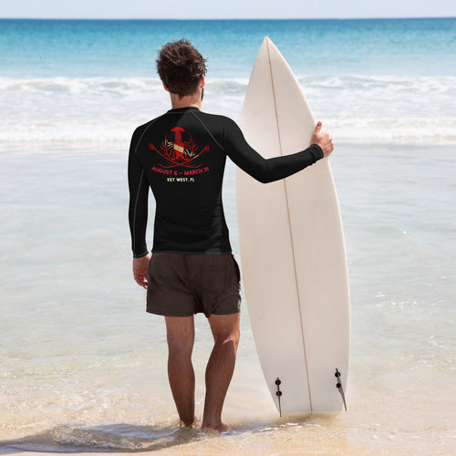 Men's Rash Guard - BLACK (Scuba Lobster)