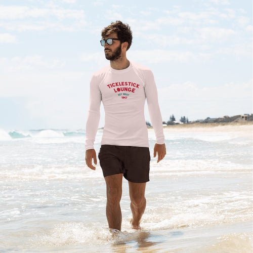 Men's Rash Guard - PINK (Scuba Lobster)