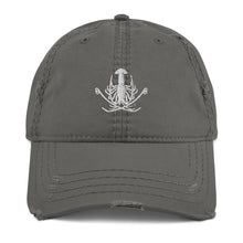Distressed Dad Hat - White Logo