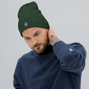 Embroidered Beanie - White Lobster