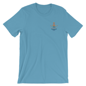 Unisex Short Sleeve Jersey T-Shirt - Ticklestick Lounge Full Logo (Color Stitching)