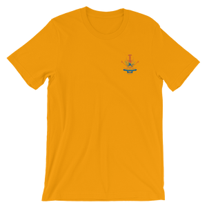 Unisex Short Sleeve Jersey T-Shirt - Ticklestick Lounge Full Logo (Color Stitching)