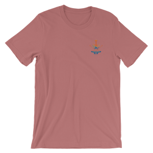 Unisex Short Sleeve Jersey T-Shirt - Ticklestick Lounge Full Logo (Color Stitching)