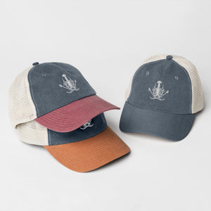 Pigment-dyed cap - White Logo
