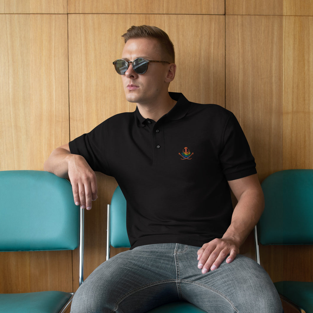 Men's Premium Polo - Ticklestick Logo
