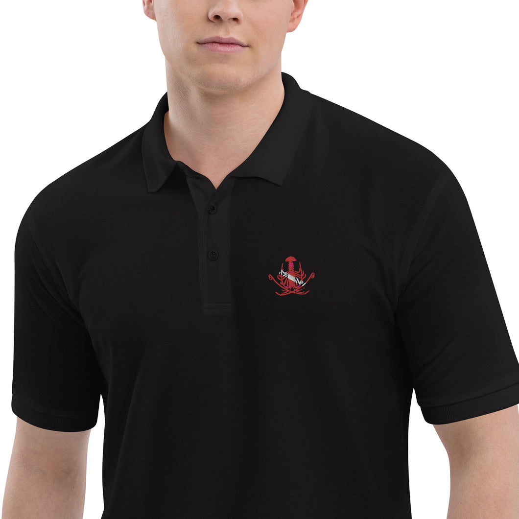 Men's Premium Polo - Scuba Lobster