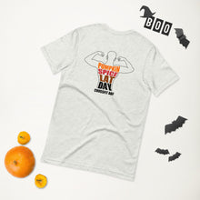 Pumpkin Spice Lat Day (Black / Back) - Short-Sleeve Unisex T-Shirt