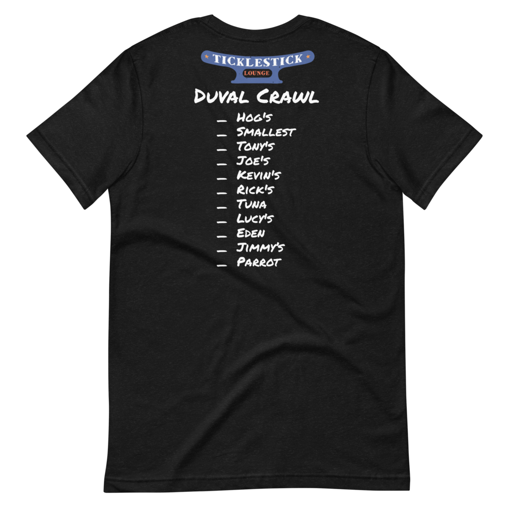 Short-Sleeve Unisex T-Shirt - Ticklestick Lounge Duval Crawl