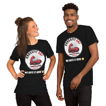 Unisex t-shirt - We Hate It Here (: