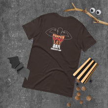 Pumpkin Spice Lat Day (White / Back) - Short-Sleeve Unisex T-Shirt