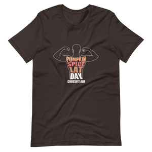 Pumpkin Spice Lat Day (White) - Short-Sleeve Unisex T-Shirt