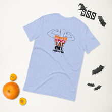 Pumpkin Spice Lat Day (Black / Back) - Short-Sleeve Unisex T-Shirt