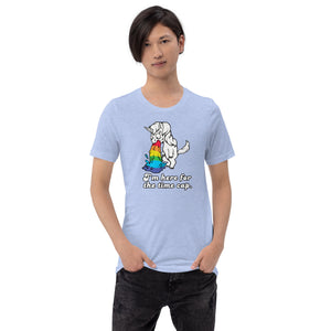 Unisex t-shirt - I’m here for the time cap.