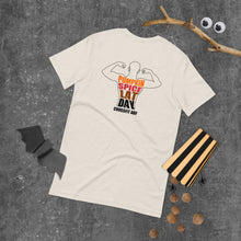 Pumpkin Spice Lat Day (Black / Back) - Short-Sleeve Unisex T-Shirt