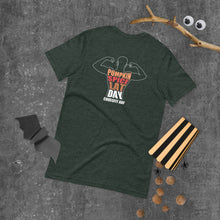Pumpkin Spice Lat Day (White / Back) - Short-Sleeve Unisex T-Shirt