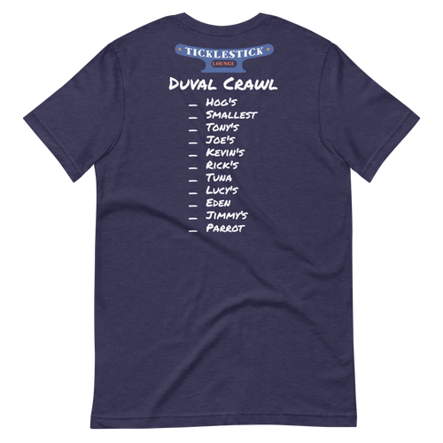 Short-Sleeve Unisex T-Shirt - Ticklestick Lounge Duval Crawl