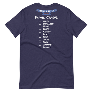 Short-Sleeve Unisex T-Shirt - Ticklestick Lounge Duval Crawl