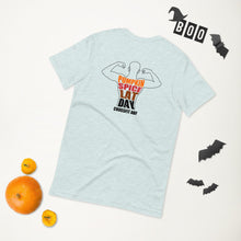 Pumpkin Spice Lat Day (Black / Back) - Short-Sleeve Unisex T-Shirt