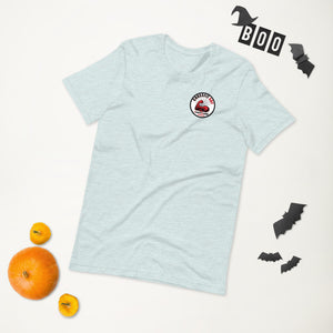 Pumpkin Spice Lat Day (Black / Back) - Short-Sleeve Unisex T-Shirt