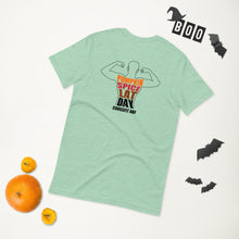 Pumpkin Spice Lat Day (Black / Back) - Short-Sleeve Unisex T-Shirt