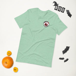Pumpkin Spice Lat Day (Black / Back) - Short-Sleeve Unisex T-Shirt