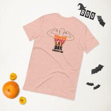 Pumpkin Spice Lat Day (Black / Back) - Short-Sleeve Unisex T-Shirt