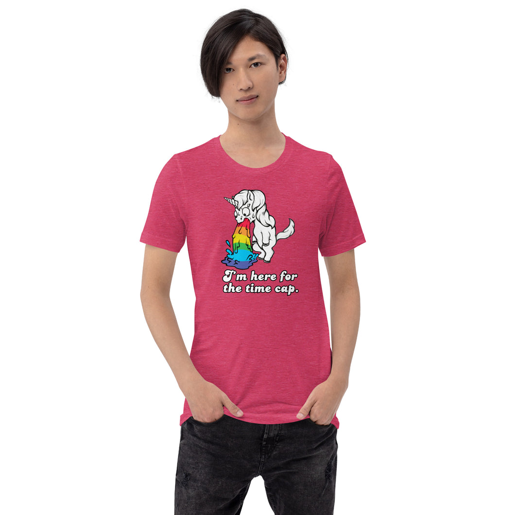 Unisex t-shirt - I’m here for the time cap.