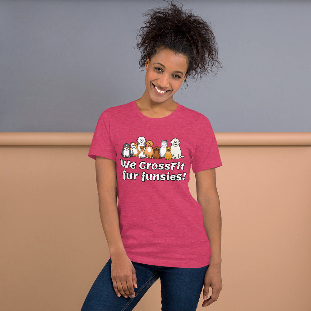 Unisex t-shirt - We CrossFit fur funsies!