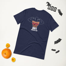 Pumpkin Spice Lat Day (White / Back) - Short-Sleeve Unisex T-Shirt