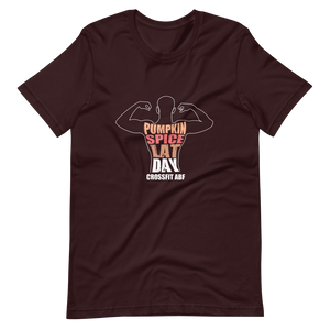 Pumpkin Spice Lat Day (White) - Short-Sleeve Unisex T-Shirt