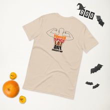 Pumpkin Spice Lat Day (Black / Back) - Short-Sleeve Unisex T-Shirt
