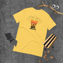 Pumpkin Spice Lat Day (Black / Back) - Short-Sleeve Unisex T-Shirt