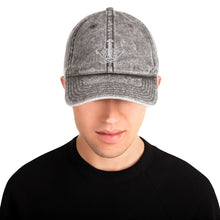 Vintage Cotton Twill Cap - White Logo