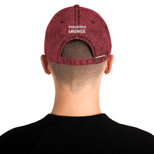 Vintage Cotton Twill Cap - White Logo