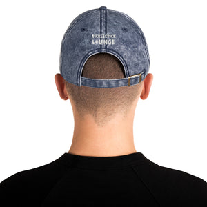 Vintage Cotton Twill Cap - White Logo