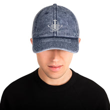 Vintage Cotton Twill Cap - White Logo