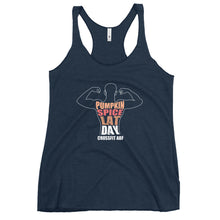 Pumpkin Spice Lat Day (White) - Women's Racerback Tank